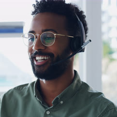 Smiling with a Headset